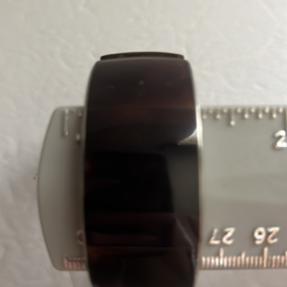 CUFF bracelet with brown inlay stones. - Picture 7 of 7